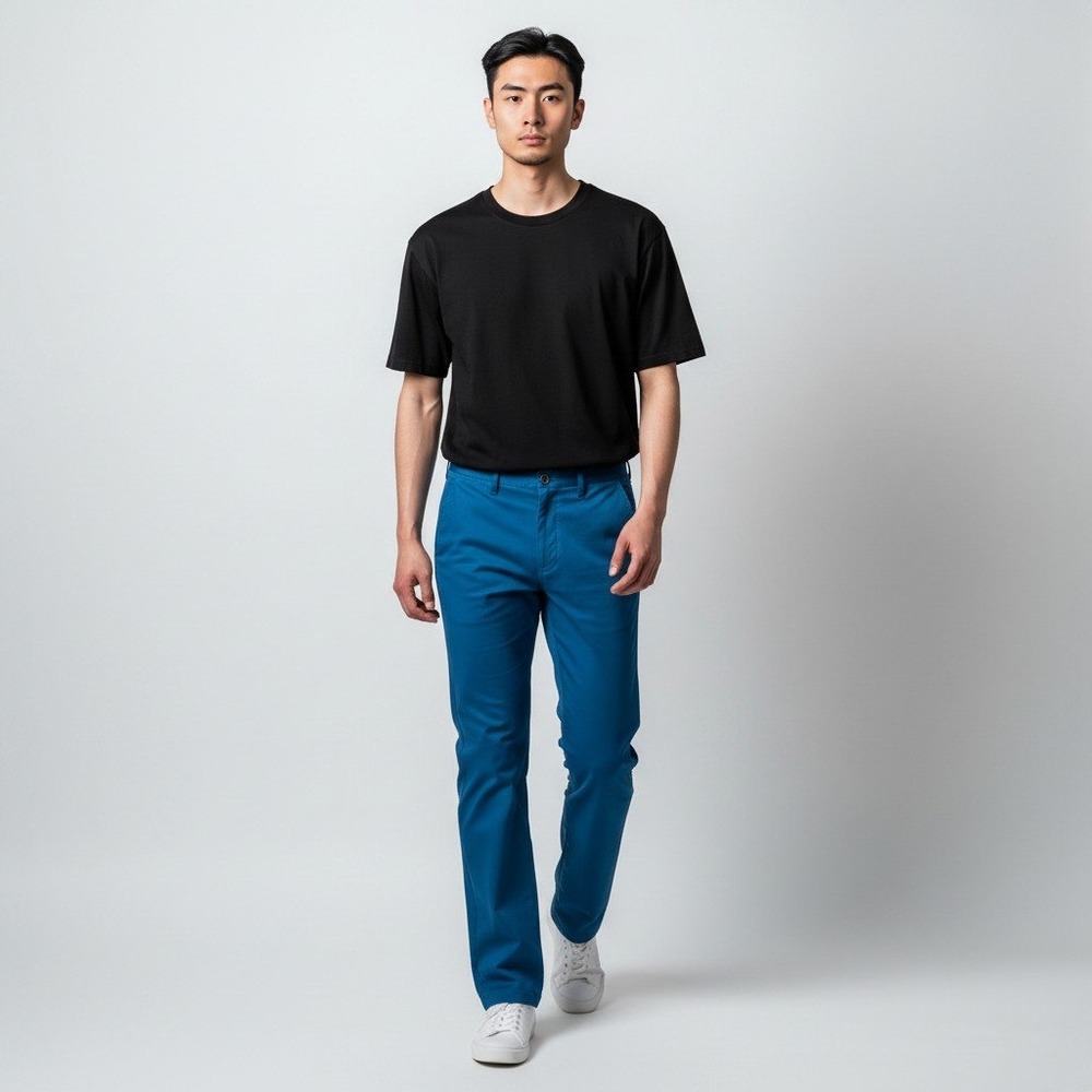 Bonobos Washed Chino Pants 31/30 Blue Straight Leg Cotton Stretch Flat Front